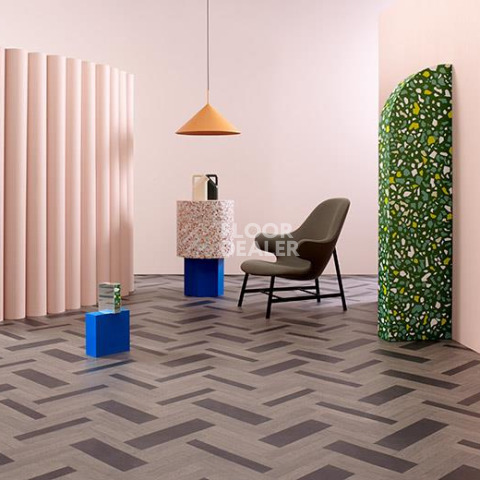Forbo Modul'up Compact Wood 9209UP43C dark hybrid wood concrete фото 3 | FLOORDEALER